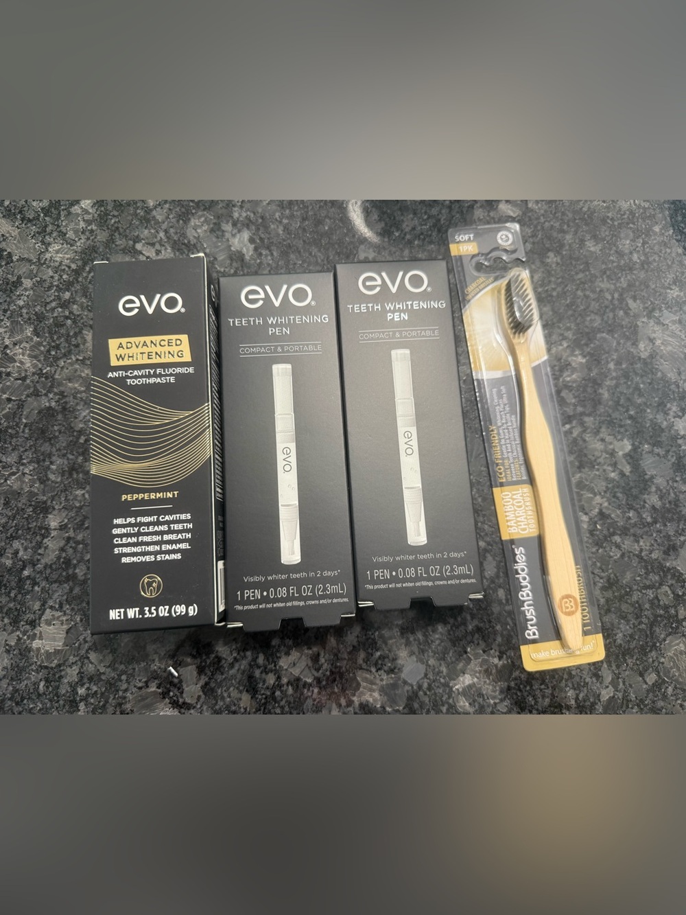 evo Teeth Whitening Pen Pack – Black & White Pen, evo Brand
